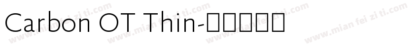 Carbon OT Thin字体转换